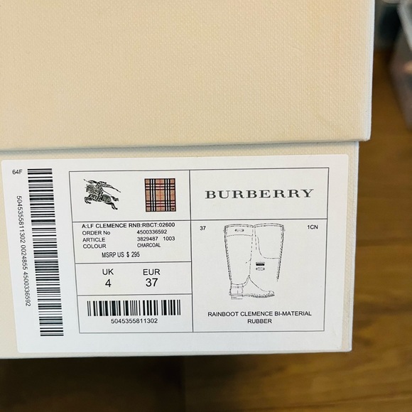 Burberry Rain Boots - Picture 2 of 4